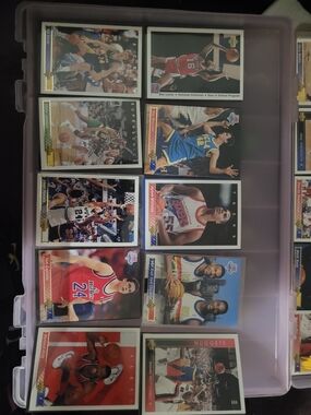 NBA Basketball Trading Card Lot with Red, Blue, White, Black Accents